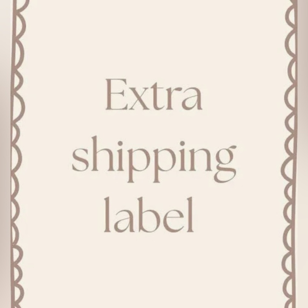 Extra Shipping Label